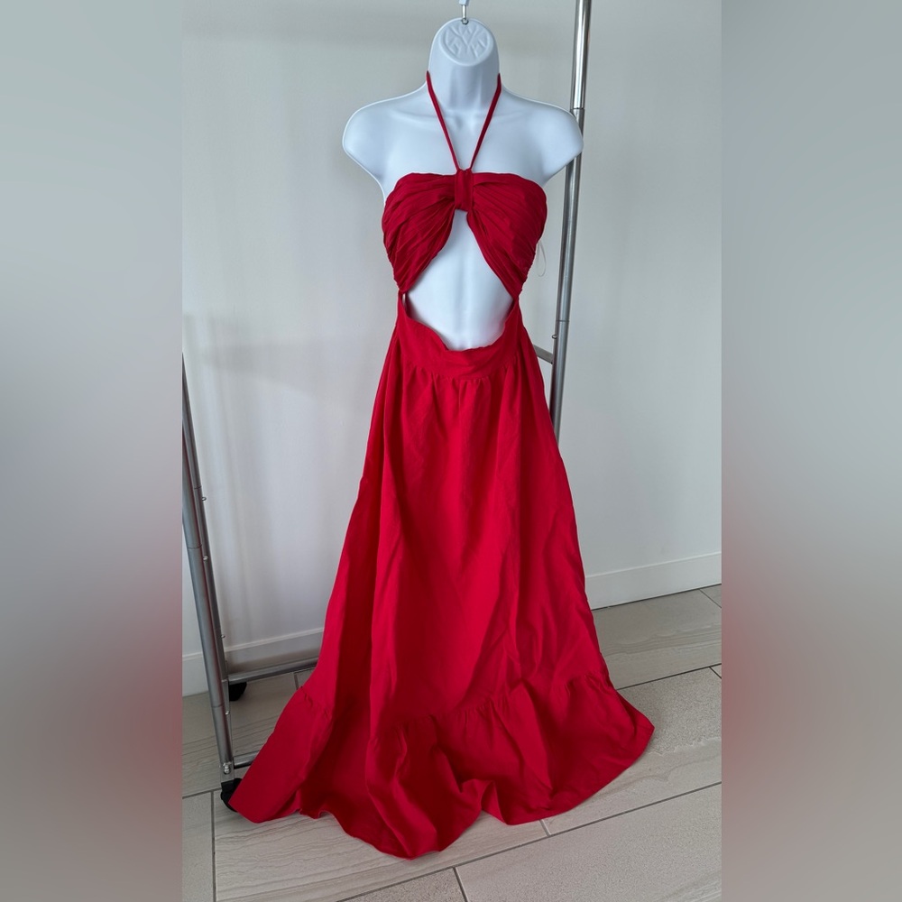 Red Maxi Dress - SheinVcay